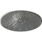 Ekena Millwork Madrid Ceiling Medallion, Hand-Painted Silver, 24 3/4"W x 12 1/2"H x 1 3/4"P CM24X12MASLS - alternate 1
